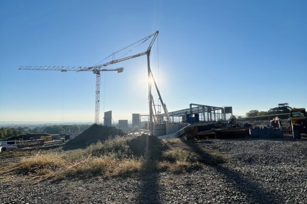 Chantier en cours de construction